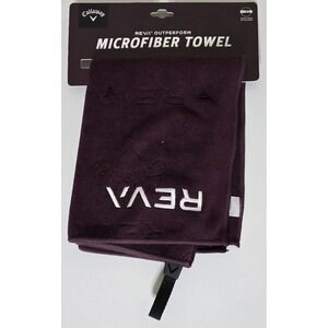NWT Callaway Reva Outperform Purple Microfiber Golf Players‎ Towel